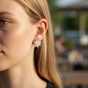 Elegant Gold Star Earrings